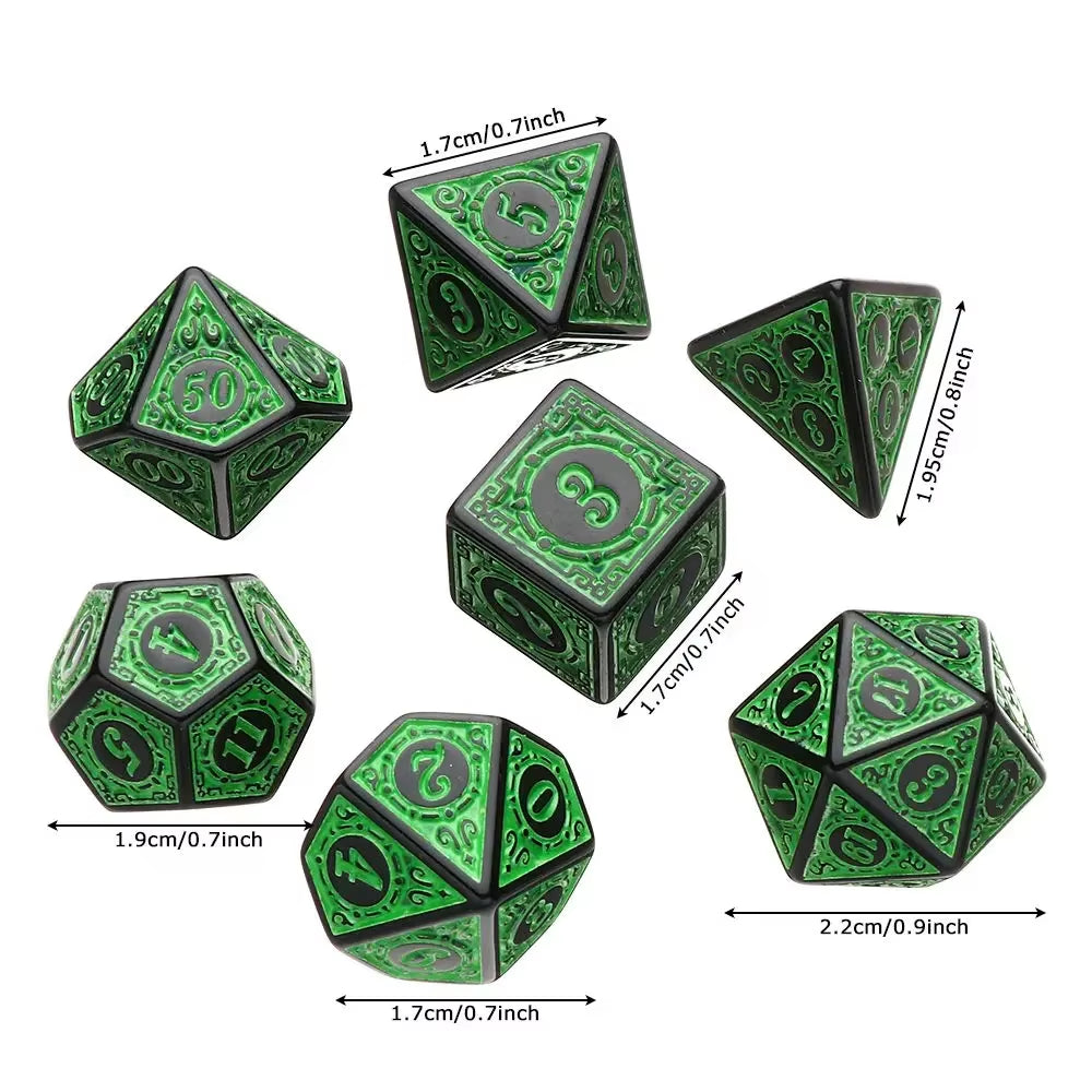 7/21/35-Piece Complete DND Dice Set with D4 D6 D8 D10 D12 D20 Polyhedral RPG Dice for Tabletop Games D&D Board Games Teaching