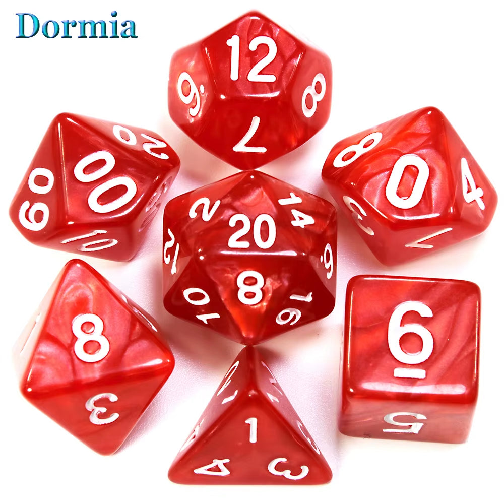 Custom Dice DND Marble Dice Various Colours Available and Beautiful Marble Effect Pearl Veins Effect for Party Roll Playing Game