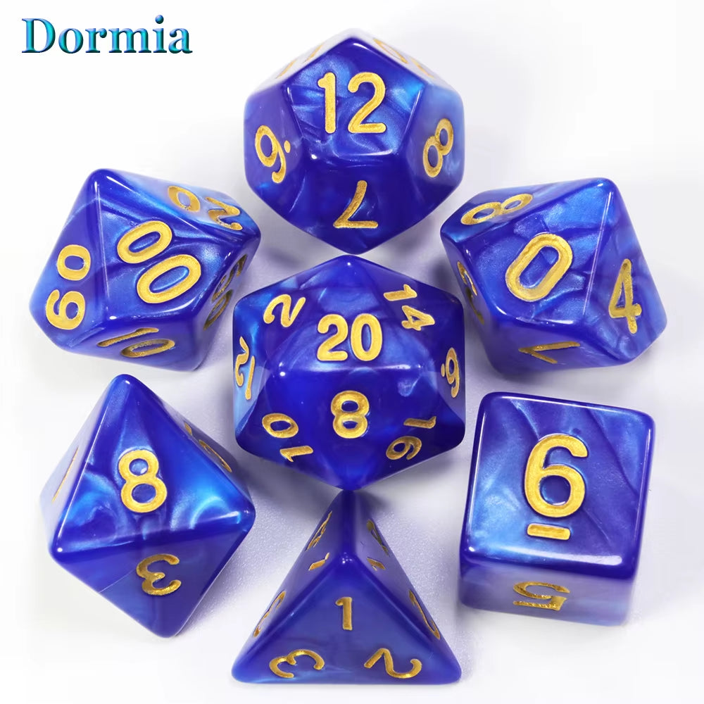Custom Dice DND Marble Dice Various Colours Available and Beautiful Marble Effect Pearl Veins Effect for Party Roll Playing Game