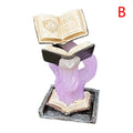 Tomes of Magics Dice Tower Magics Dice Tray Big Book Ornaments Large Garden Gnome Sculpture Statue Decoration for Game D&D RPG