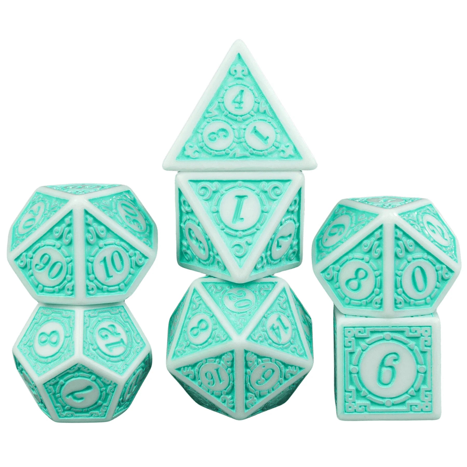 DND Game Dice 16Mm-20Mm Dices Set for Board Games /Teaching Math Party Accessories Multi Sided Dices Set