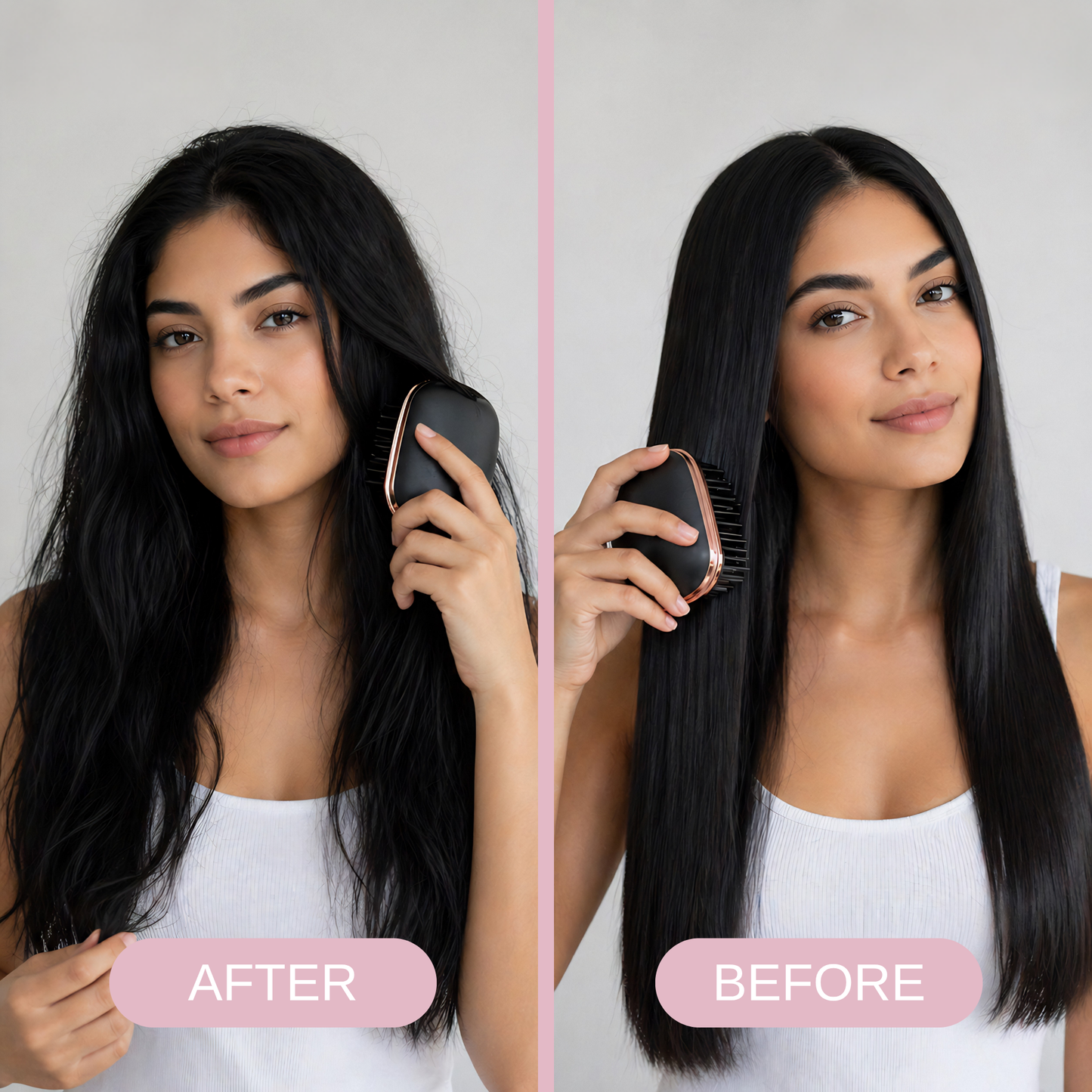 Portable Hair Straightener Brush