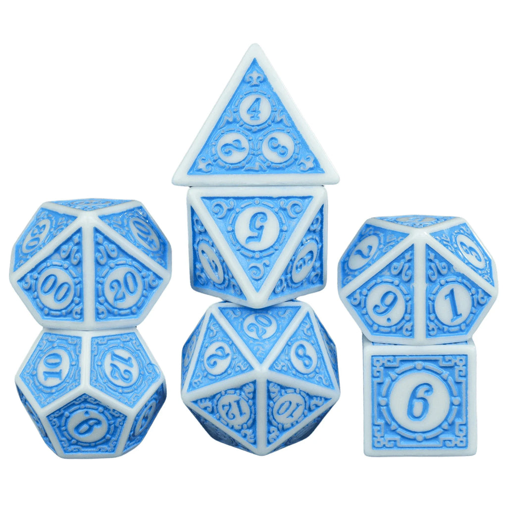 DND Game Dice 16Mm-20Mm Dices Set for Board Games /Teaching Math Party Accessories Multi Sided Dices Set
