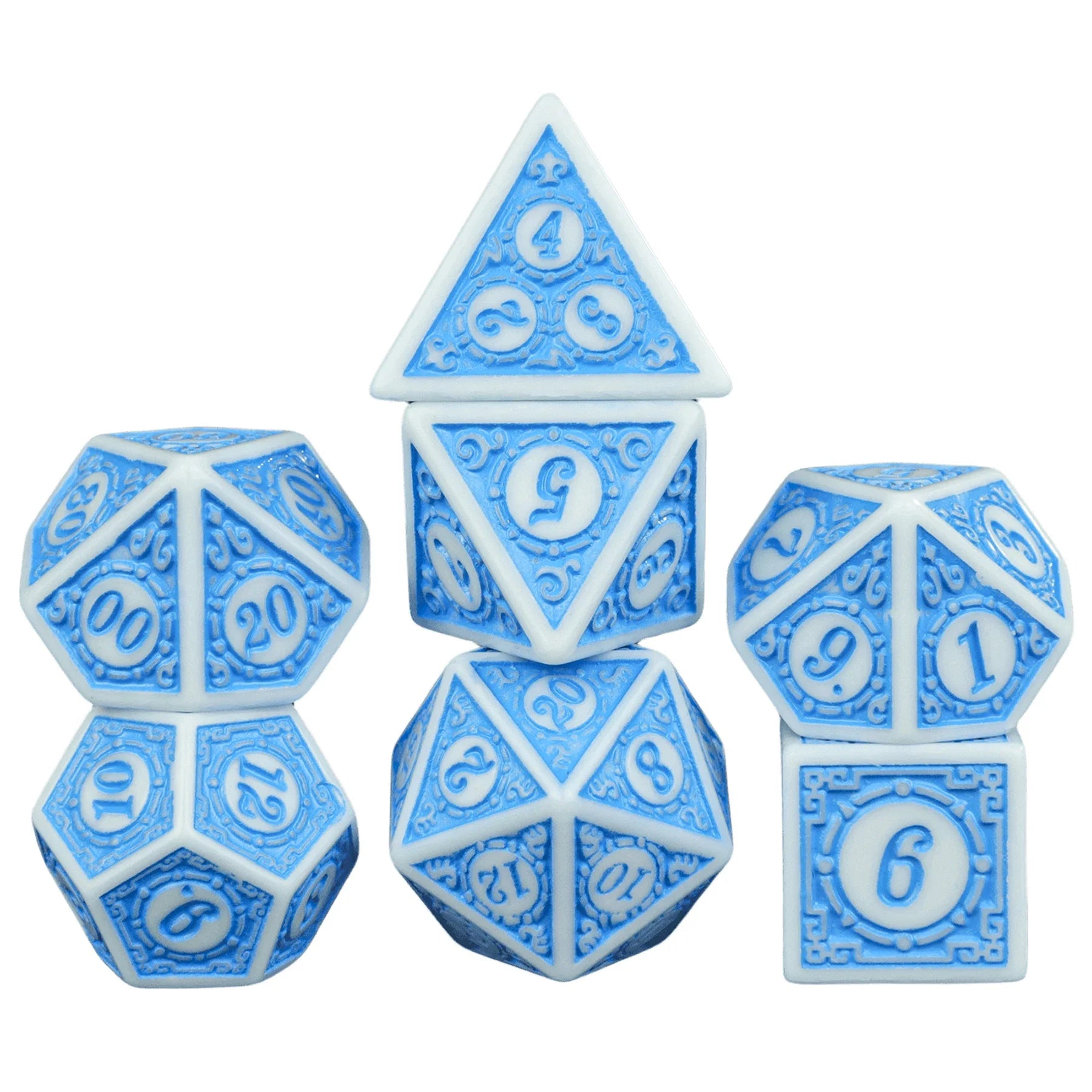 DND Game Dice 16Mm-20Mm Dices Set for Board Games /Teaching Math Party Accessories Multi Sided Dices Set