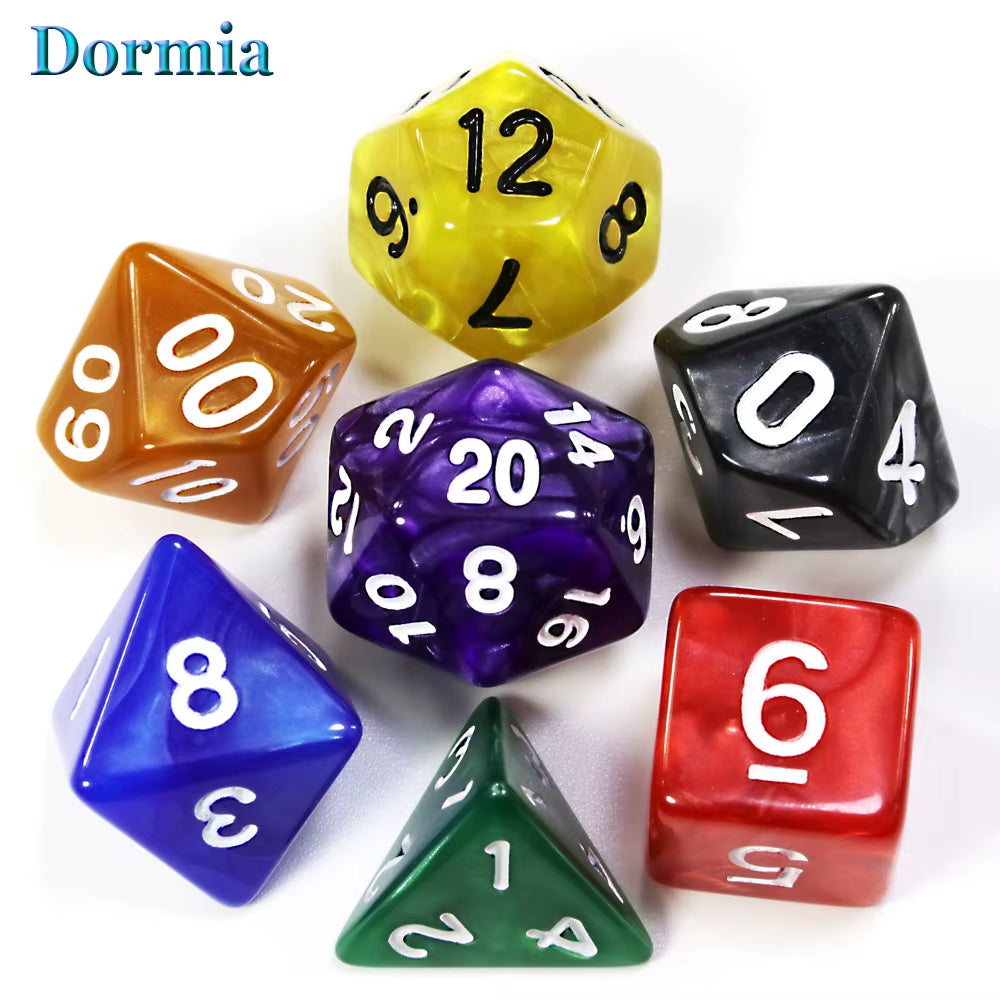 Custom Dice DND Marble Dice Various Colours Available and Beautiful Marble Effect Pearl Veins Effect for Party Roll Playing Game