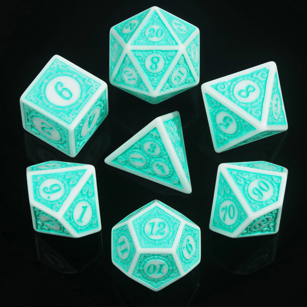 DND Game Dice 16Mm-20Mm Dices Set for Board Games /Teaching Math Party Accessories Multi Sided Dices Set