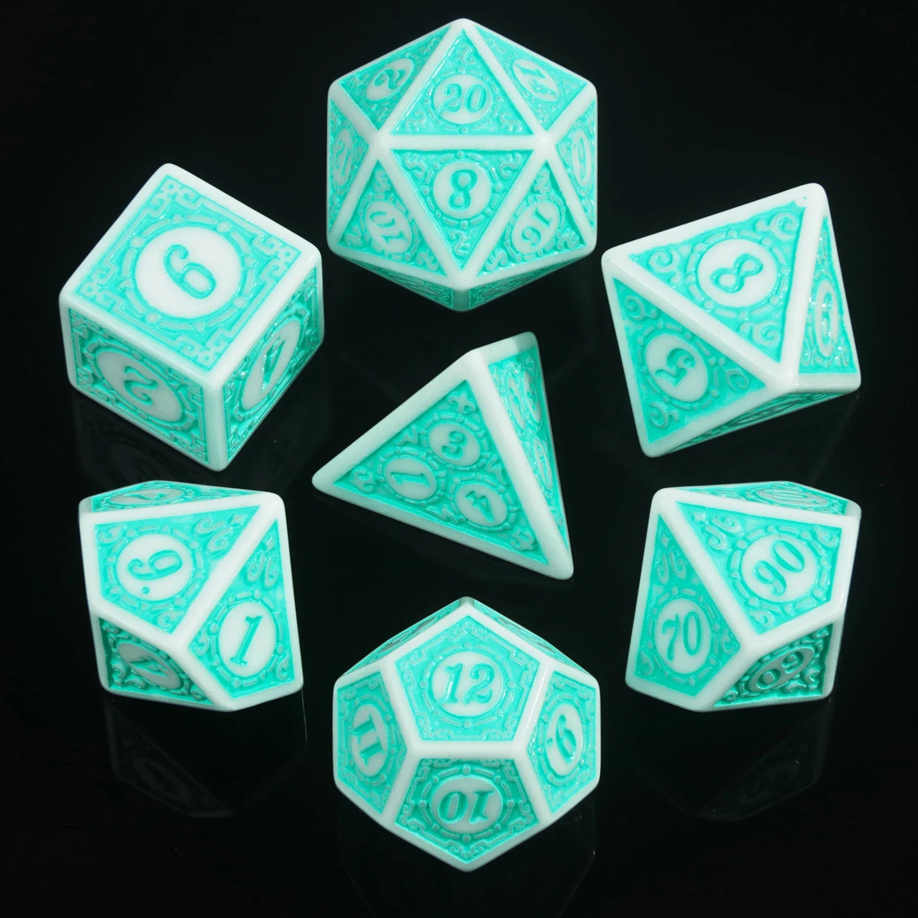 DND Game Dice 16Mm-20Mm Dices Set for Board Games /Teaching Math Party Accessories Multi Sided Dices Set