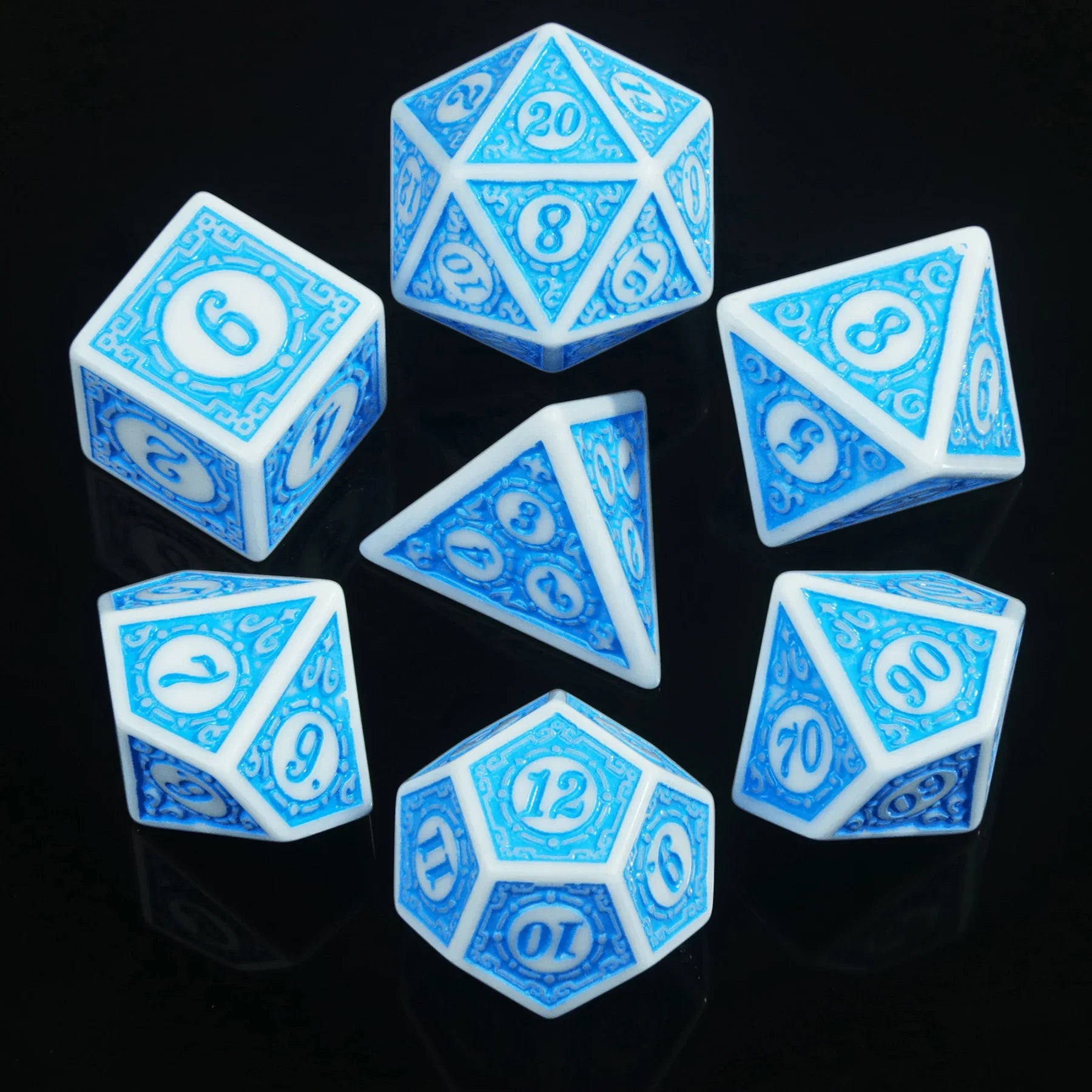 DND Game Dice 16Mm-20Mm Dices Set for Board Games /Teaching Math Party Accessories Multi Sided Dices Set