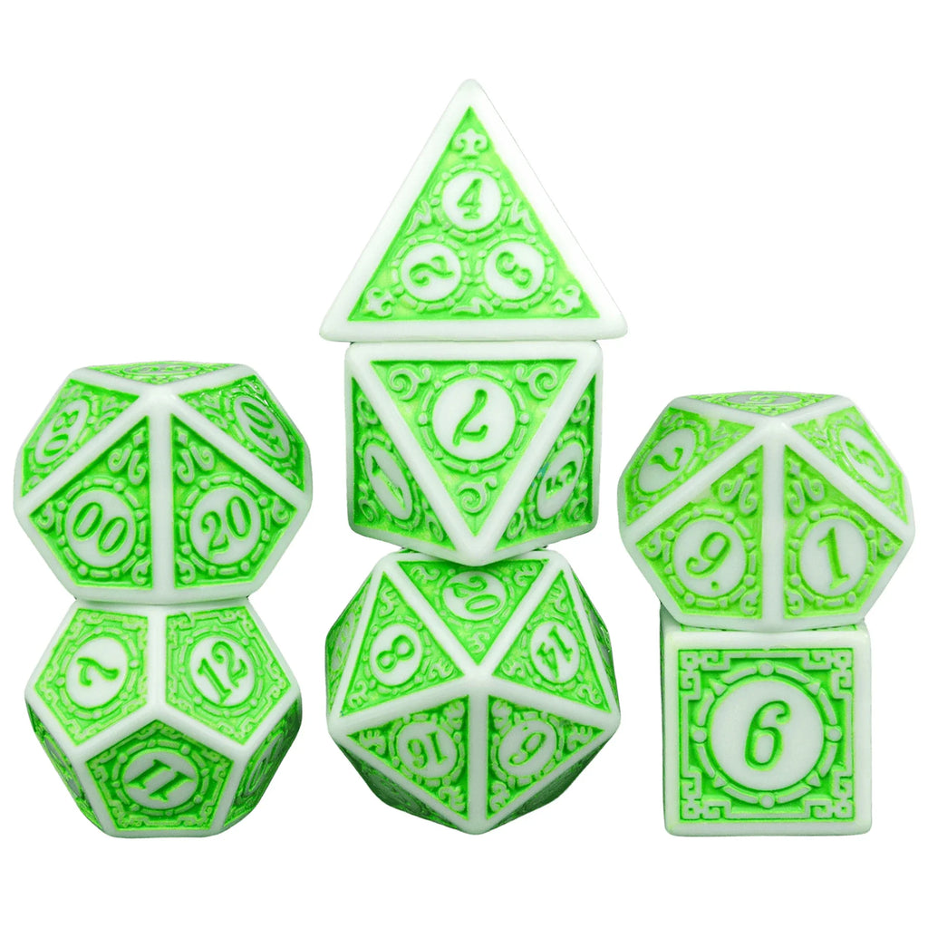 DND Game Dice 16Mm-20Mm Dices Set for Board Games /Teaching Math Party Accessories Multi Sided Dices Set