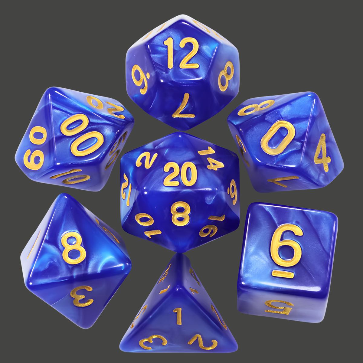 Set de Dados Sueño del Hechicero - 7 piezas