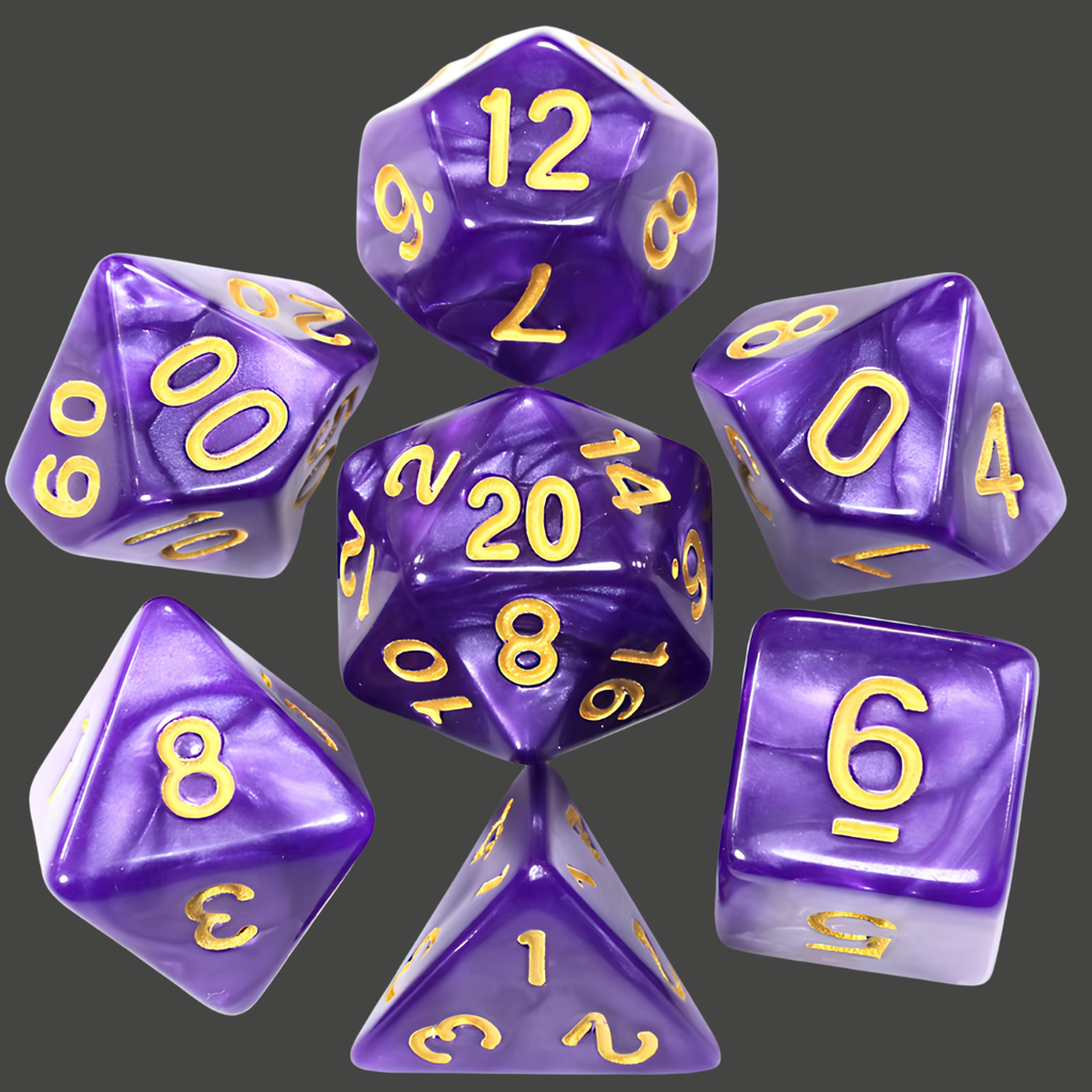 Set de Dados Sueño del Hechicero - 7 piezas