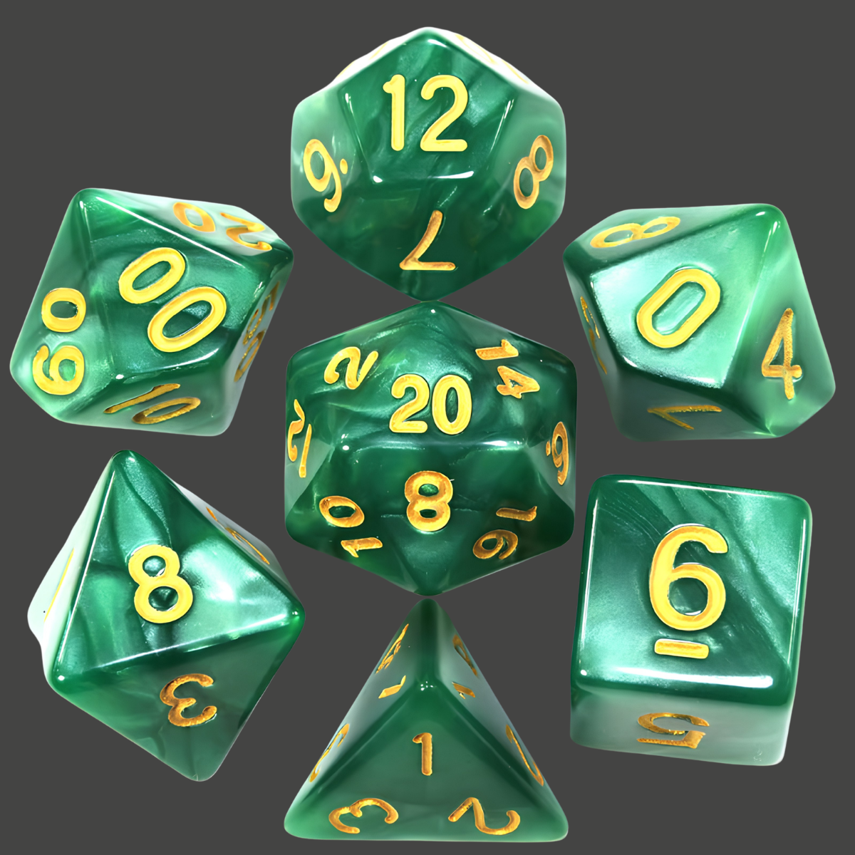 Set de Dados Sueño del Hechicero - 7 piezas