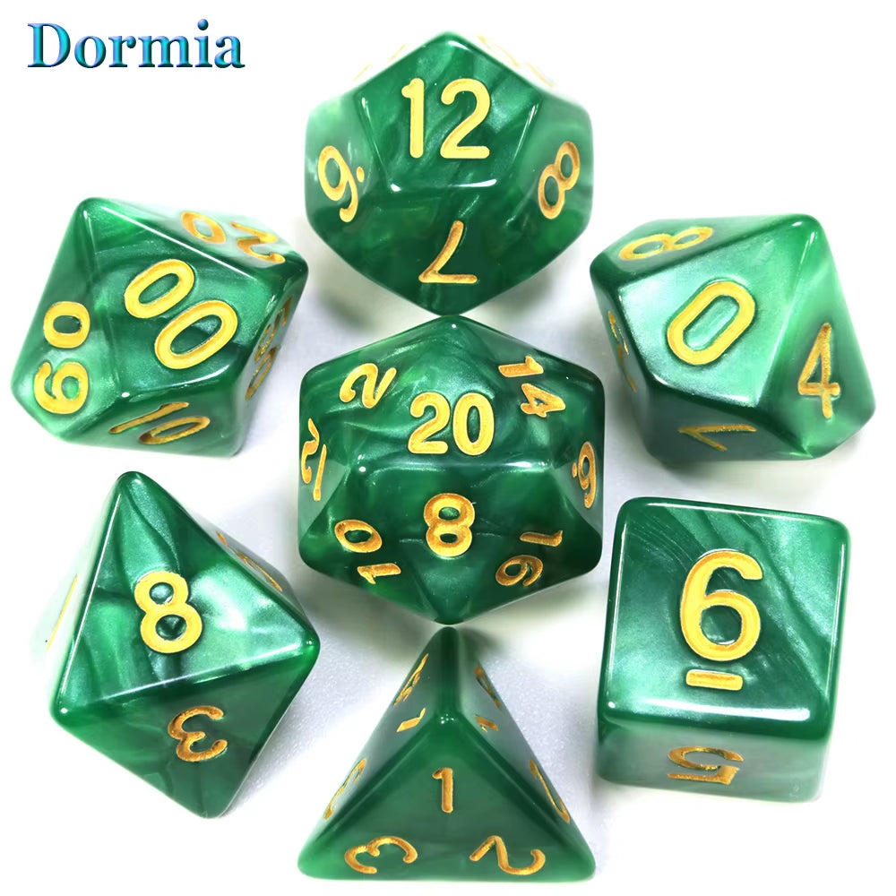Custom Dice DND Marble Dice Various Colours Available and Beautiful Marble Effect Pearl Veins Effect for Party Roll Playing Game
