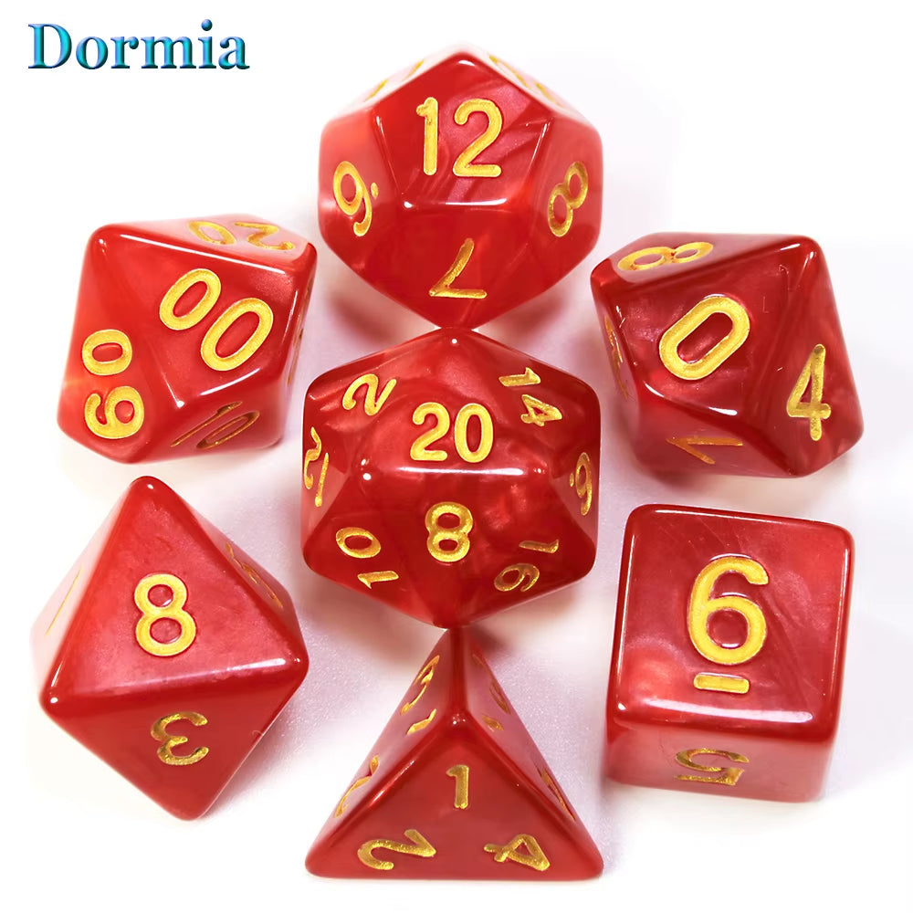 Custom Dice DND Marble Dice Various Colours Available and Beautiful Marble Effect Pearl Veins Effect for Party Roll Playing Game
