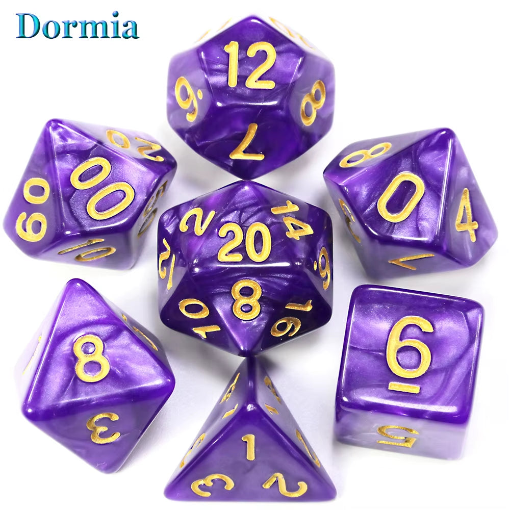 Custom Dice DND Marble Dice Various Colours Available and Beautiful Marble Effect Pearl Veins Effect for Party Roll Playing Game