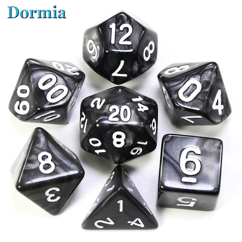 Custom Dice DND Marble Dice Various Colours Available and Beautiful Marble Effect Pearl Veins Effect for Party Roll Playing Game